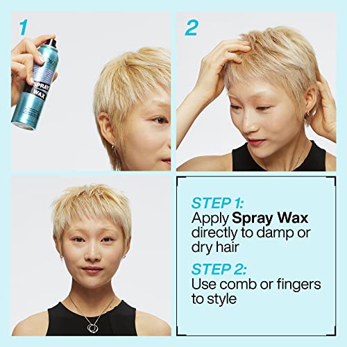 Redken Spray Wax Invisible Texture Mist For All Hair Types - High Impact Finishing Spray Wax, Adds Volumizing Body & Dimension With A Satin-Matte Finish