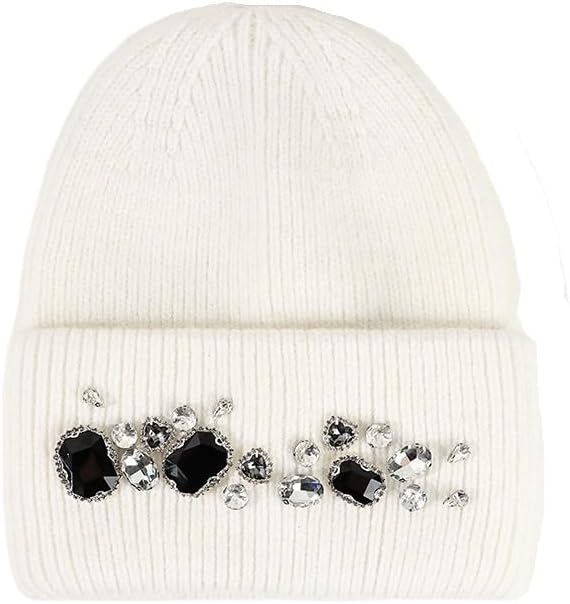 Winter Woolen Knitted Hats Warmth Wind Protection Outdoor for Women