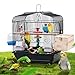 Portable Travel Bird Cage 20.5 Inch, Small Bird Cage for Cockatiels Lovebirds Parakeets Canaries Conure | Cage for Small Birds Inside The House