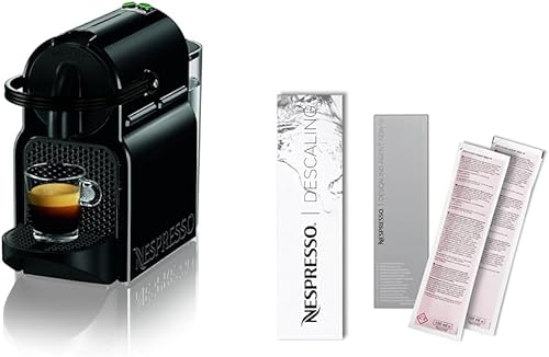Nespresso Inissia Espresso Machine de De'Longhi, kit de descalcificación negro