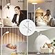 42W Stehlampe Wohnzimmer Weiß, 4200LM LED Deckenfluter mit Seitenleuchten 2700K-6500K Stufenloses Dimmen , Fernbedienung und Touch-Steuerung, Moderne Dimmbar Stehlampe für Wohnzimmer Schlafzimmer Büro