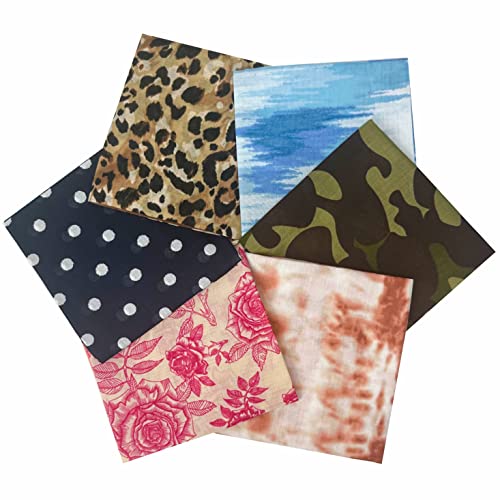 HankieWorld Bandanas for Women and Men,3 Pack Super Soft Thin 60s Preium Cotton 22 inch Handkerchiefs(6 Pack Personalized Assortment)