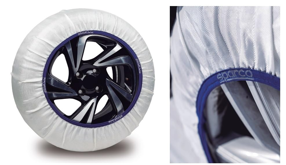 Chaussettes à Neige Pour Pneus 215/50R18 - Alternative Aux Chaînes, Approuvées UE, Montage Facile