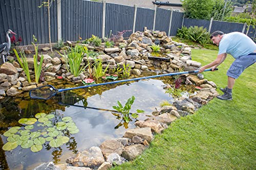Pondh2O Heavy Duty Pond Skimmer Net With 9' 8'' Telescopic Pole, Remove Debris From Water Garden Koi Fish Pond Or Pools #TOP6