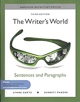 Writer's World: Sentences and Paragraphs {Annotated Instructor's Edition} 0205781837 Book Cover