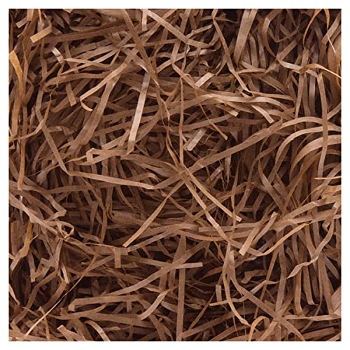 Cozylkx Hebras De Papel De Rafia De 100g, Cesta Triturada, Relleno De Caja De Regalo, Papel De Rafia, Triturado, Confeti Para Envolver Regalos,Café
