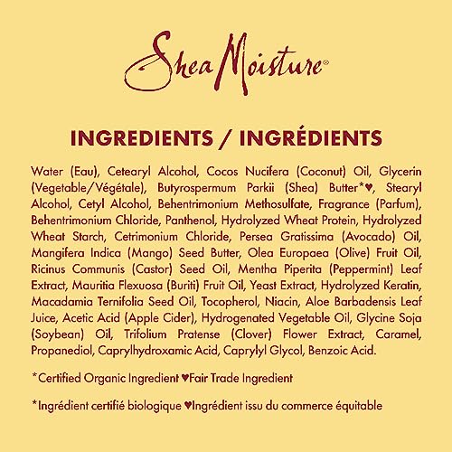 Shea Moisture Strengthen & Restore Hair Treatment Masque for dry hair Jamaican Black Castor Oil deep conditioner with Shea Butter, Peppermint and Apple Cider Vinegar 326 g - Image 6