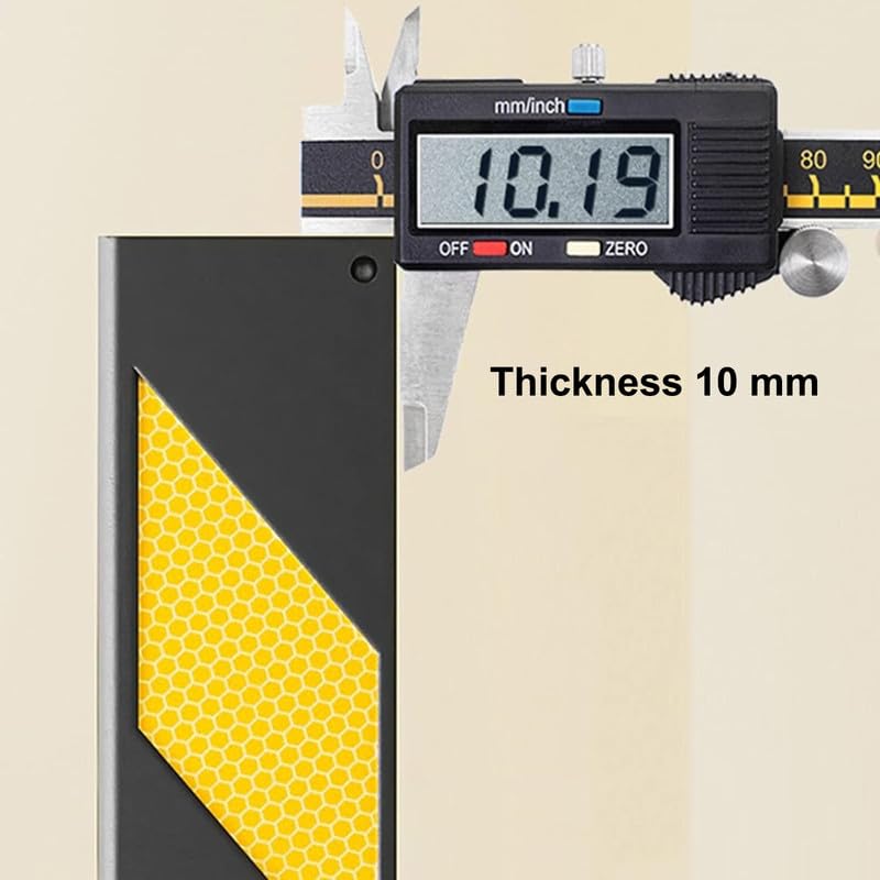 Protector de esquina de goma para protección contra colisiones, bordes de seguridad para estacionamientos y paredes industriales, 80 cm de longitud, solución de seguridad duradera y fiable