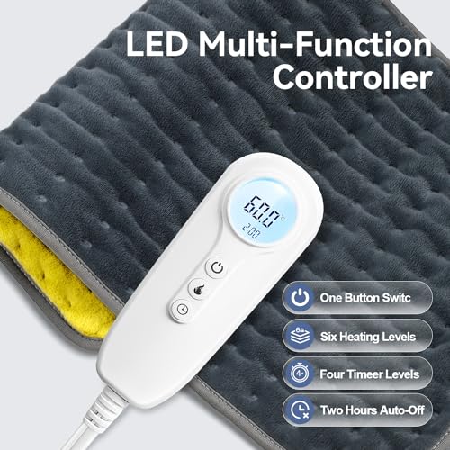 Heating-Pad-for-Back-Pain-ReliefElectric-Warming-Pad-for-CrampsHeated-Neck-Shoulder-Wrap-with-6-Heat-Settings-Auto-OffMachine-Washable-12x24Chrictmas-Gifts-for-WomenMenDadMom