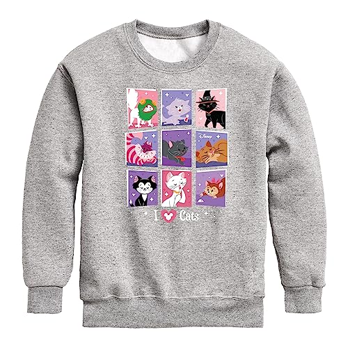 Disney Classics - Cats & Dogs - Grid of Assorted Cats - Toddler and Youth Crewneck Fleece Sweatshirt