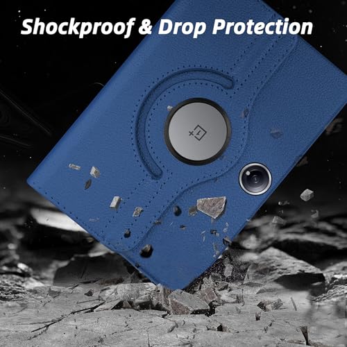 Image of TGK 360 Rotatable Smart Flip Case Cover for OnePlus Pad 2 12.1 inch Tablet (Dark Blue)
