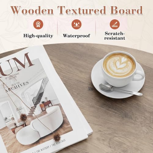 Image of Sweetcrispy Coffee Table Lift Top Coffee Tables for Living Room,Small Rising Wooden Center Tables with Storage Shelf and Hidden Compartment, Grey