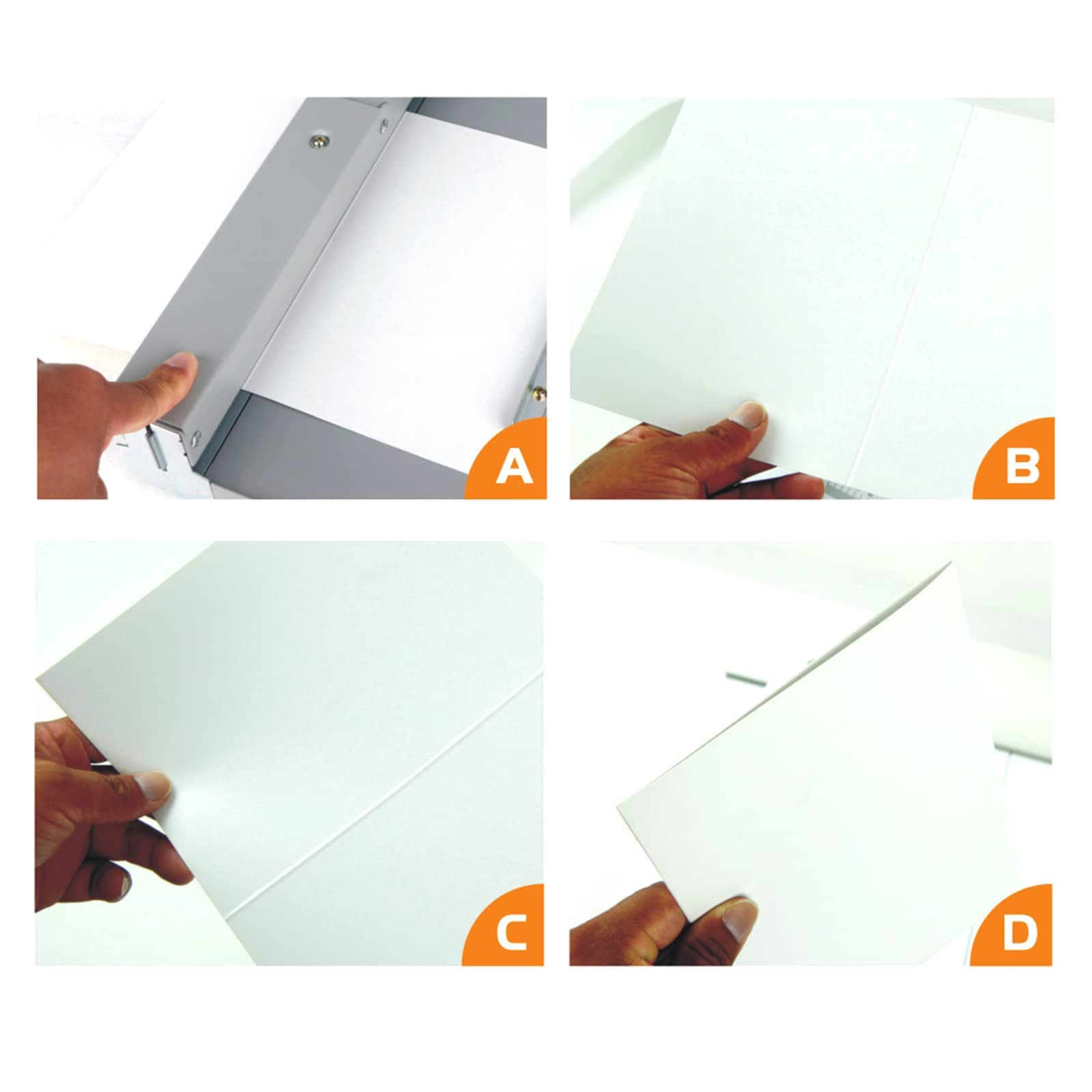 Machine manuelle de pliage de papier - Outil d'indentation de 351 mm pour un pliage efficace du papier dans les bureaux et l'impression