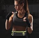Slim Running Belt with 3 Pockets – Waterproof Waist Pack for Phone, Keys, Cards – Bounce-Free Fanny Pack for Men & Women – Adjustable, Reflective Fitness Belt for Running, Cycling, Walking gallery image