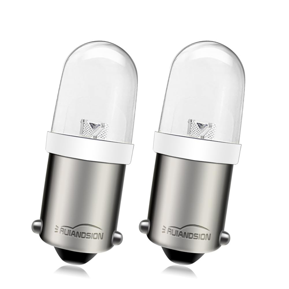 Lampadine LED Ruiandsion BA9S Per Auto – Luce Targa H6W, Doppio Colore Bianco/Giallo, 12V, 400lm