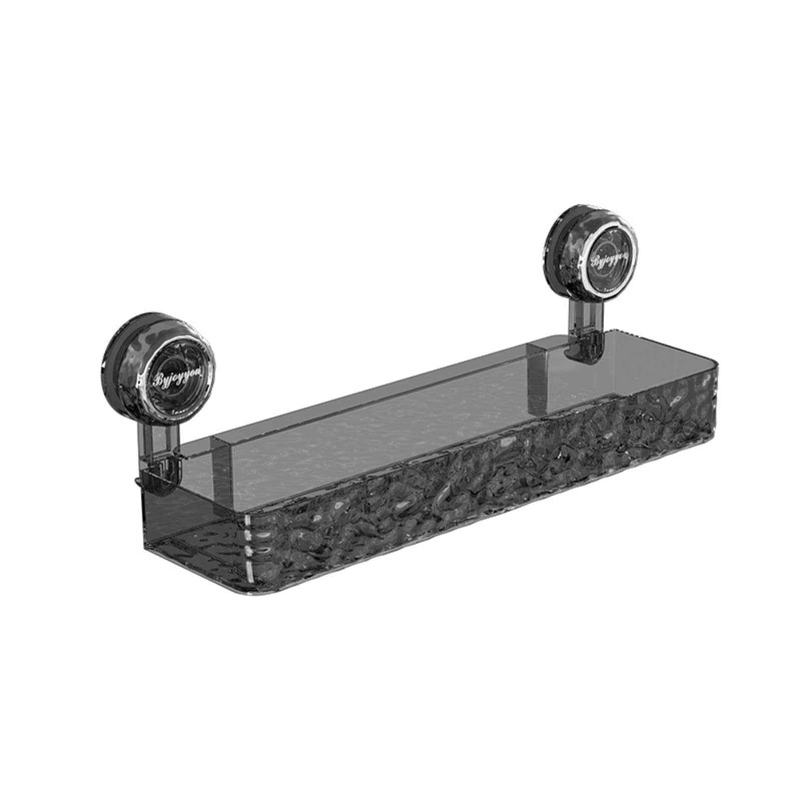 Corner Shower Caddy Light Luxury Style Glacier Pattern Suction Cup Shelf Suction Cup Wall Mounted Shower Storage Rack