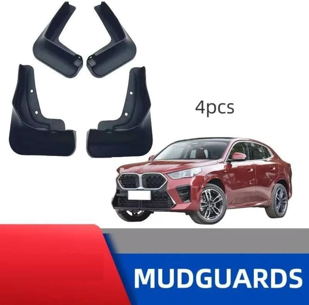 4Pcs Car Mudguards Cover Front and Rear Parts Mud Flaps Splash Guards Wheel Guards Accessories for BMW X2 2024 Wheel Protection