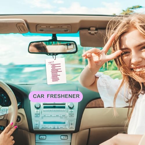Image of Cute Christian Car Air Freshener, Inspirational Bible Verses Air Freshener Hanging 3 Pcs for Cars Closet Drawer or Books, Christian Car Accessories Mirror Decor for Women