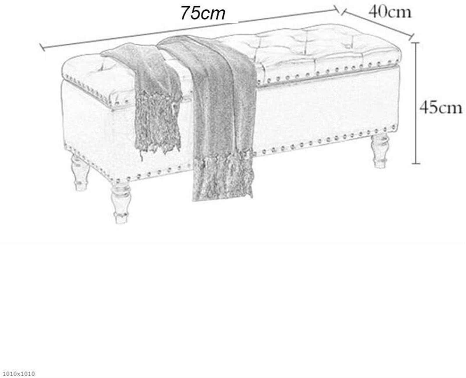 Podnóżek Podnóżek Ottoman Składany Pikowany Sztuczna Skóra Schowek Podnóżek z Pokrowcem Sypialnia Łóżko Stołek Końcowy Sofa Salon Ławka, Różowy-75 cm