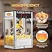 ROVSUN Popcorn Machine with 8 Ounce Kettle Makes Up to 32 Cups, Commercial Popcorn Machine Countertop Popcorn Maker w/Stainless Steel Scoop, Oil Spoon & 3 Popcorn Cups for Home Movie Theater, ETL