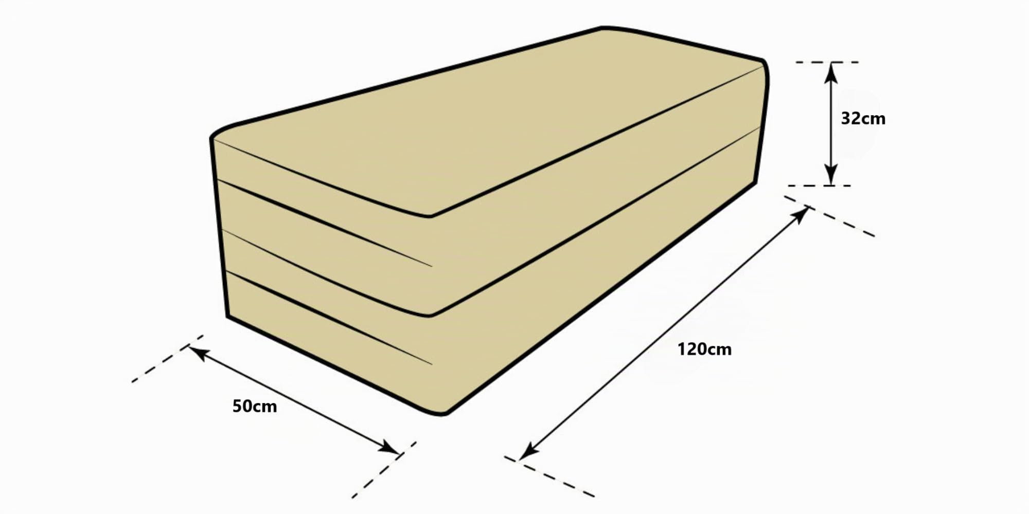 Natalia Spzoo – Matelas Pliable 200 x 120 x 8 cm – Matelas Pliant Chauffeuse pour Un Couchage d’Appoint Pratique
