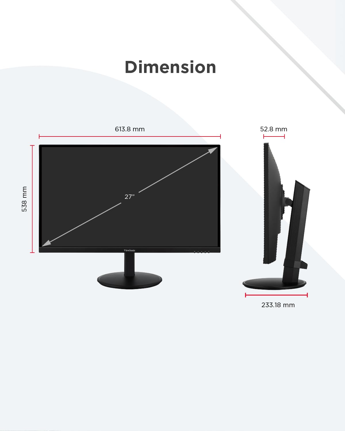 LED MONITOR VG2709-2K-MHD-2 2K 27IN 2560X1440 16:9 5MS 1000:1 H