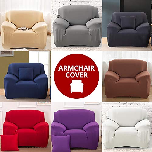 Housse de canapé extensible fauteuil de salon 1 siège imperméable