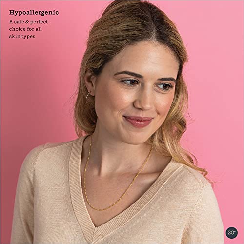 KEZEF 18k 2mm Gold Plated 925 Sterling Silver Necklace Chains Italian Figaro 14"-42" Gold Necklace Chain Sterling Silver Necklace for Women Mens Necklace Chain2