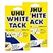 UHU White Tack Zelfklevende herbruikbare kleefkitt, 4 stuks