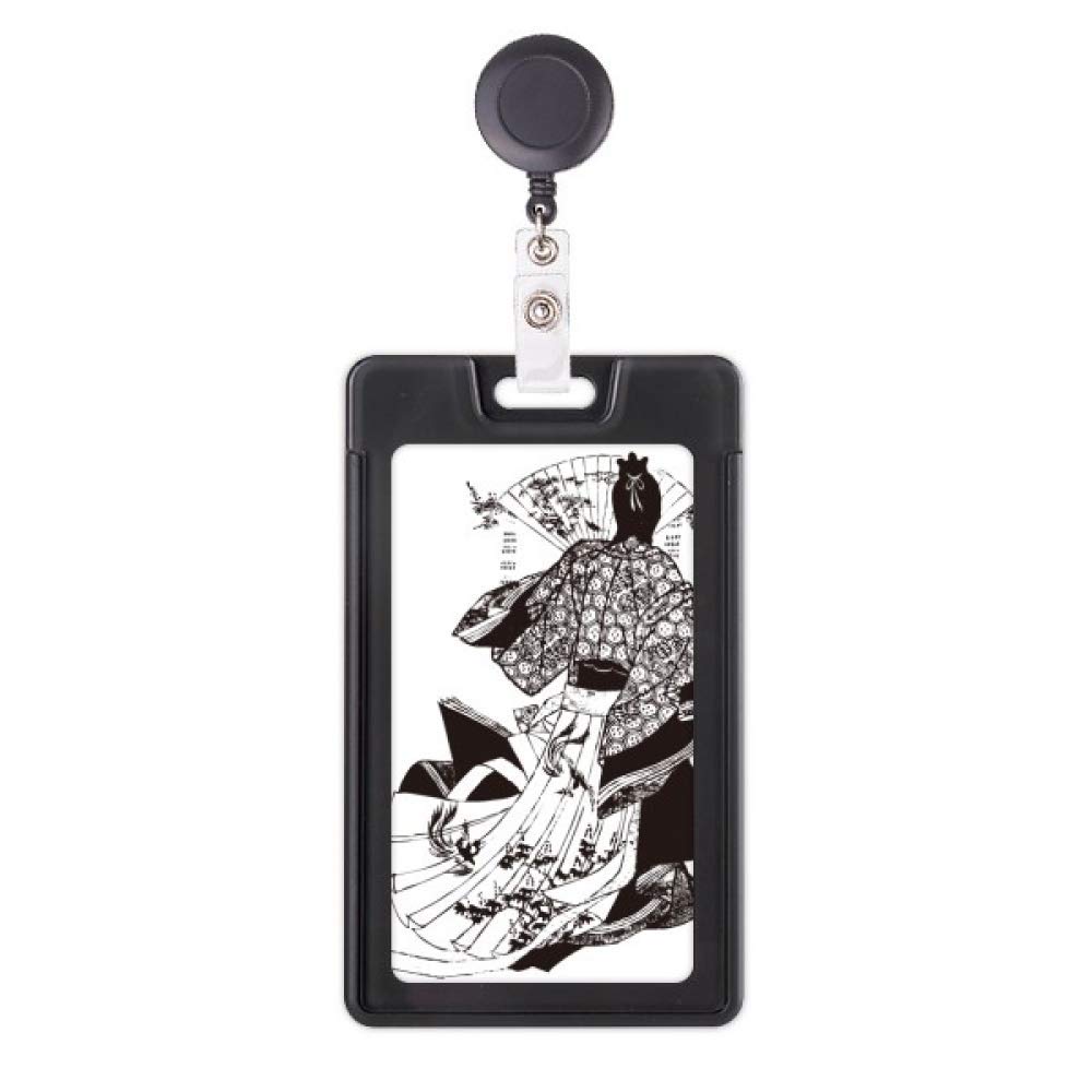 Porte-badge rétractable Kimono avec cordon extensible pour accès fluide en entreprise