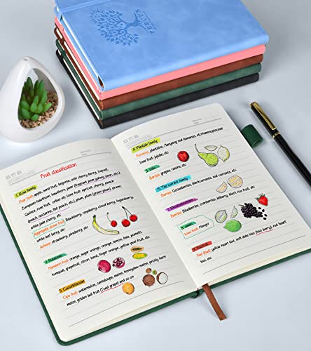 Lined Journal Notebook With Pen-160 Pages Daily Journals For Men Women Writing,Business,Travel,Note Taking,A5 Hardcover Leather Notebooks For Work,School,College Ruled,100Gsm Paper,5.7" X 8.2" #TOP2