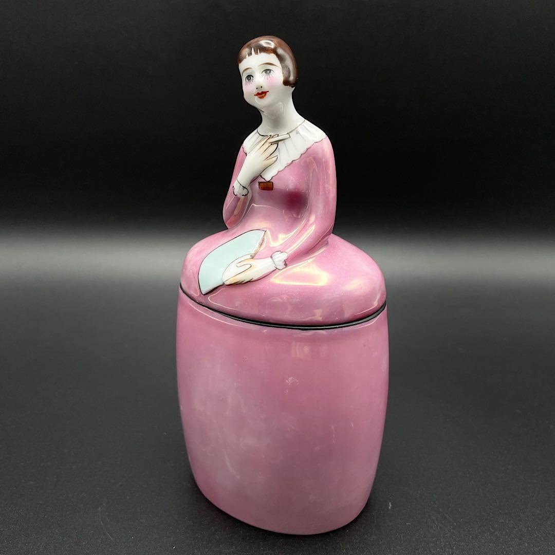 オールドノリタケ 芥子絵 powder box