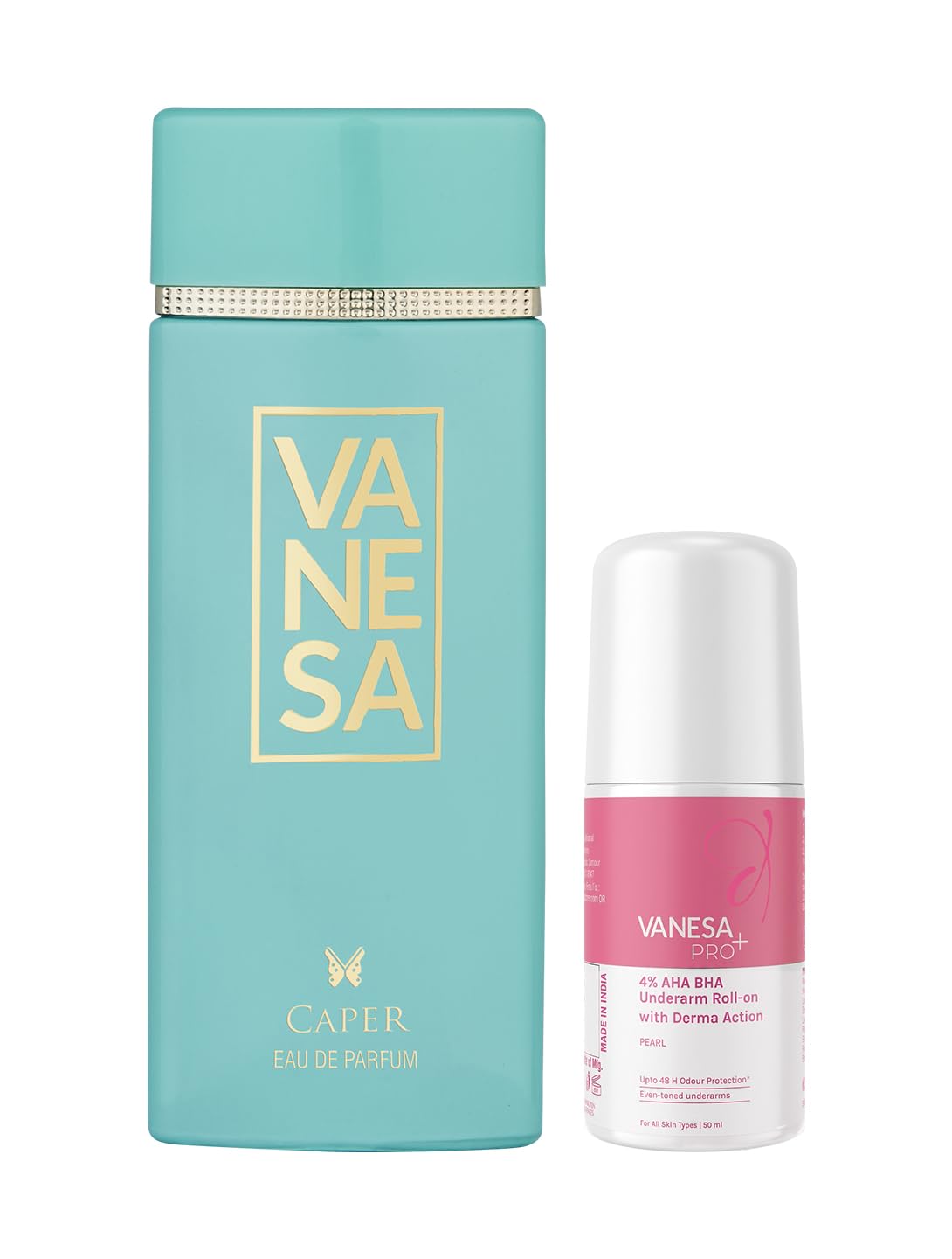 Vanesa Caper Perfume 60 ML & 4% Underarm Roll-on Deodorant 50 ML For Women, Pack of 2|Long Lasting Fragrance-image-38