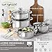 San Ignacio Batería de cocina 7 piezas Cazo sin tapa Ø16 (1.5L)...