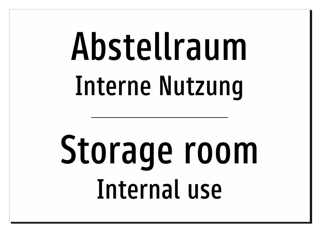 47359-DEEN-T-07 | Abstellraum Schild/Storage room | Deutsch Englisch