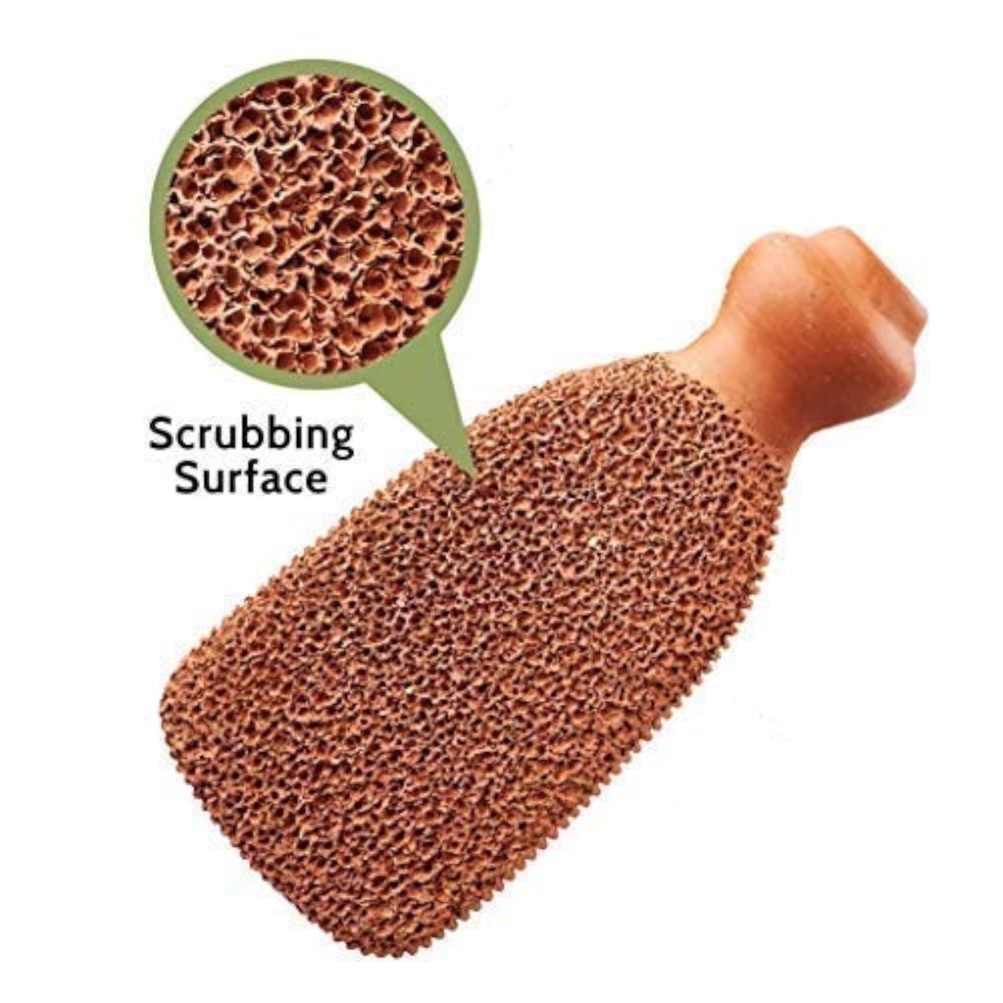 Terracotta Pumice Stone Foot Scrubber, Unisex