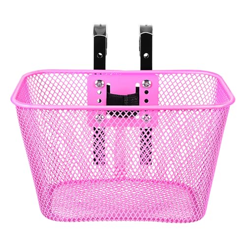 Panier de vélo rose Housoutil idéal pour vos balades en ville et trajets