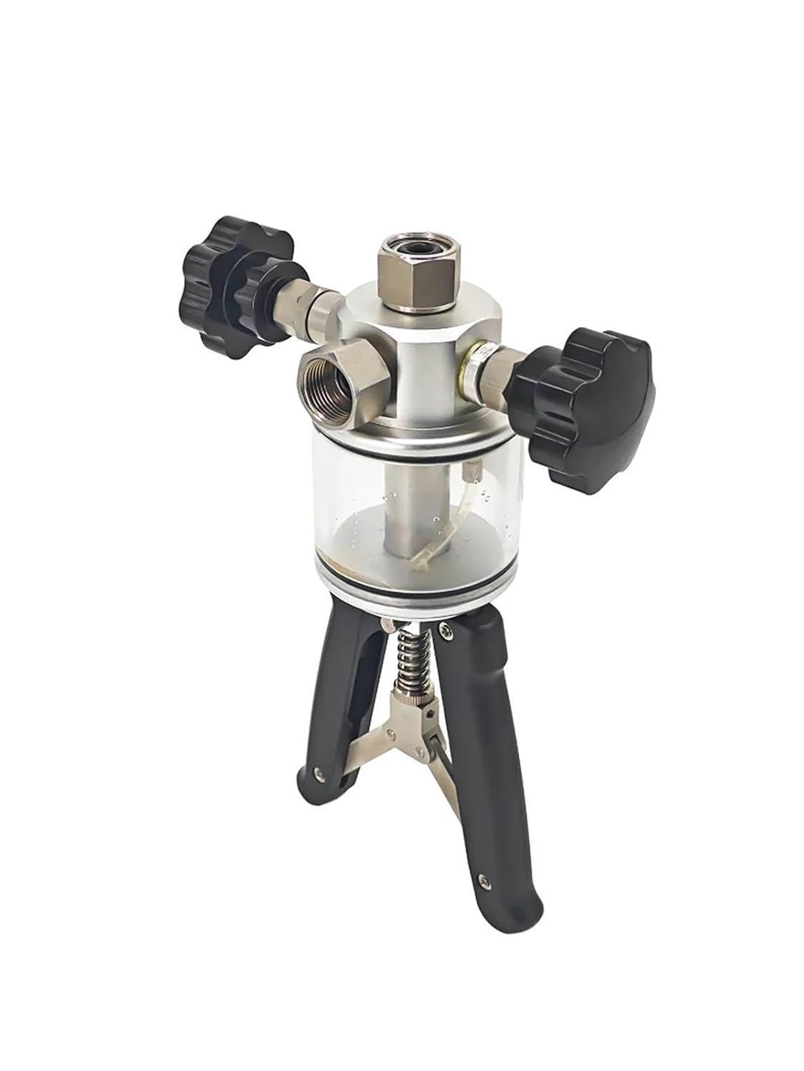 1pcs 700bar High-Pressure Handheld High Pressure Pump Hydraulic Calibration Pump(700barPressure Gauge)