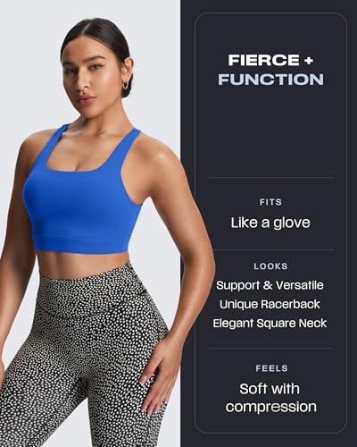 Image of Aoxjox Women's Workout Sports Bras High Impact Fitness Training Gym Khloe Bra Yoga Crop Tank