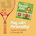 Racket Pets Kids Tennis Racket Dampener & Matching Overgrip Tape, Performance Shock Absorbing Dampener for Tennis Racket & Fun Animal Print Tennis Wrap Grip Tape (Lion)