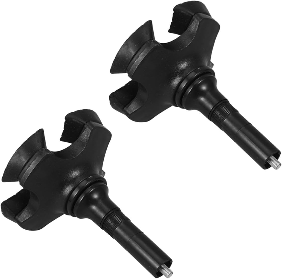 2pcs Walking Cane Tips Replacement Foot Pads Quad Base Non-Slip Cane Foot Stand for Seniors and Outdoor Use Compatible Walking Sticks Crutches