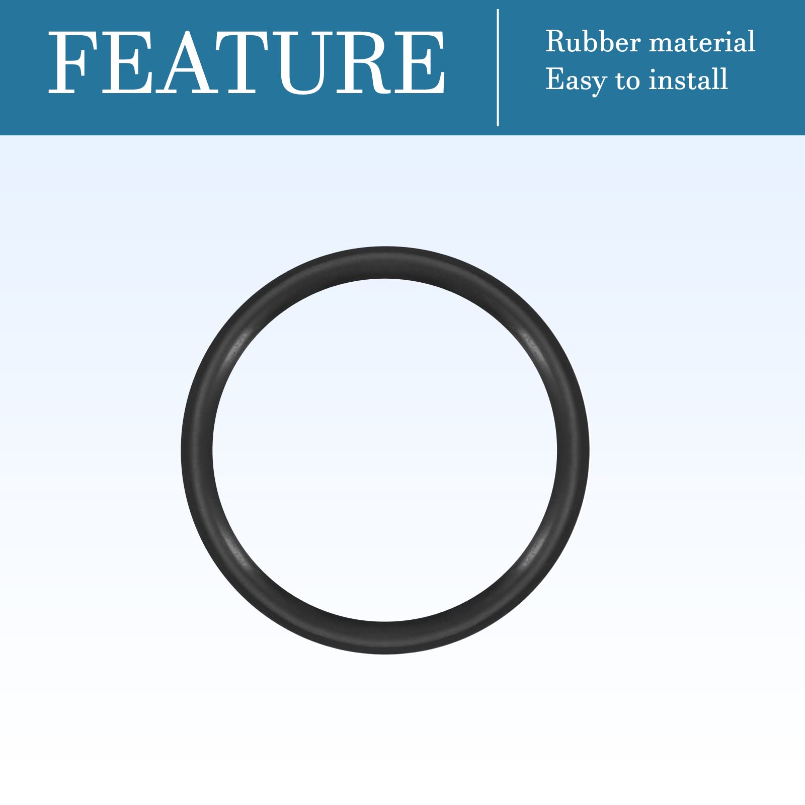 QUARKZMAN Nitrile Gomma O-Ring 8mm x 6mm x 1mm Guarnizioni di Tenuta Anelli Rubinetti Rotondo Guarnizione Rondella per Rubinetto Idraulica Riparazione Sigillatura Connessione, 50 Pezzi