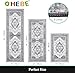HEBE Boho Kitchen Rug Sets 3 Piece with Runner Non Slip Kitchen Rugs and Mats Washable Kitchen Mats for Floor Thick Kitchen Floor Mat Carpet Runner Rugs for Hallway Laundry Holiday Decor