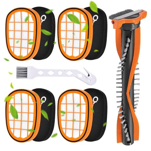 ESTVIIG 4 Stück Filter für Philips SpeedPro Max Akkusauger, FC5005/01 Ersatzfilter Zubehör für Philips FC6812、FC68148、FC6822、FC6823、FC6908、FC6827