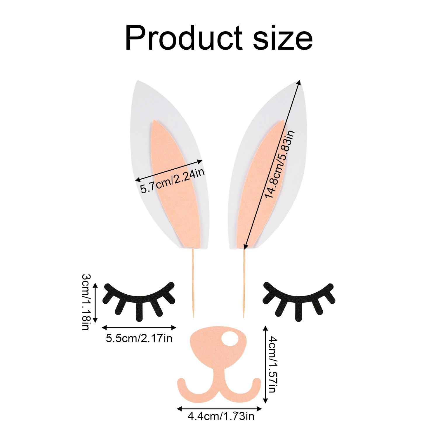 20 Toppers Per Torta Di Pasqua - Decorazioni Coniglietto Per Cupcake, Feste | Per Compleanni E Celebrazioni - Foto 13