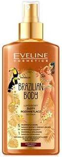 EVELINE Brazilian Body Luxurious Golden Bronzing Mist 5in1 for All Kinds of Skin Moisturizes Brightens Smoothes Out Evens Skin Color Illuminates 150ml
