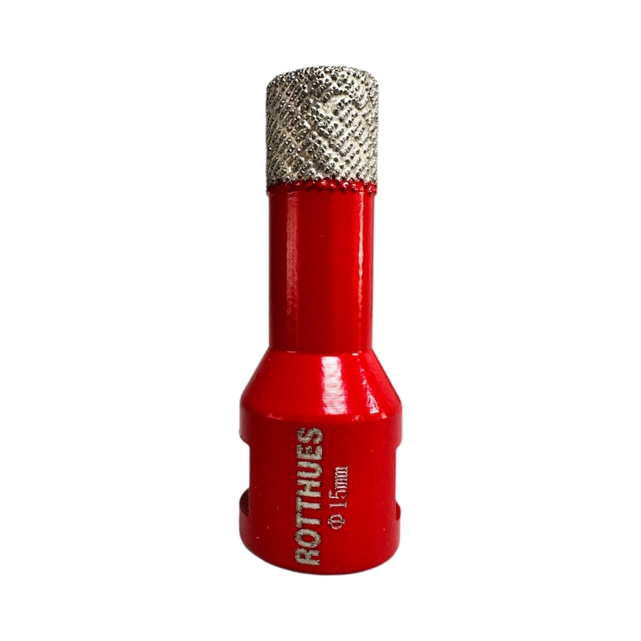 Matrix - Juego de brocas de diamante (incluye estuche, para azulejos, porcelana, cerámica, mármol, granito, 8 unidades, 6, 8, 10, 12, 14, 15, 16, 18 mm, color rojo)