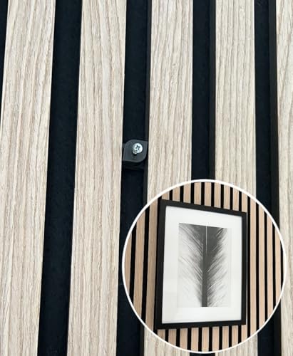 Vleugel Screw Hooks for Acoustic Wall Panels - Pack of 4, No Drilling Required