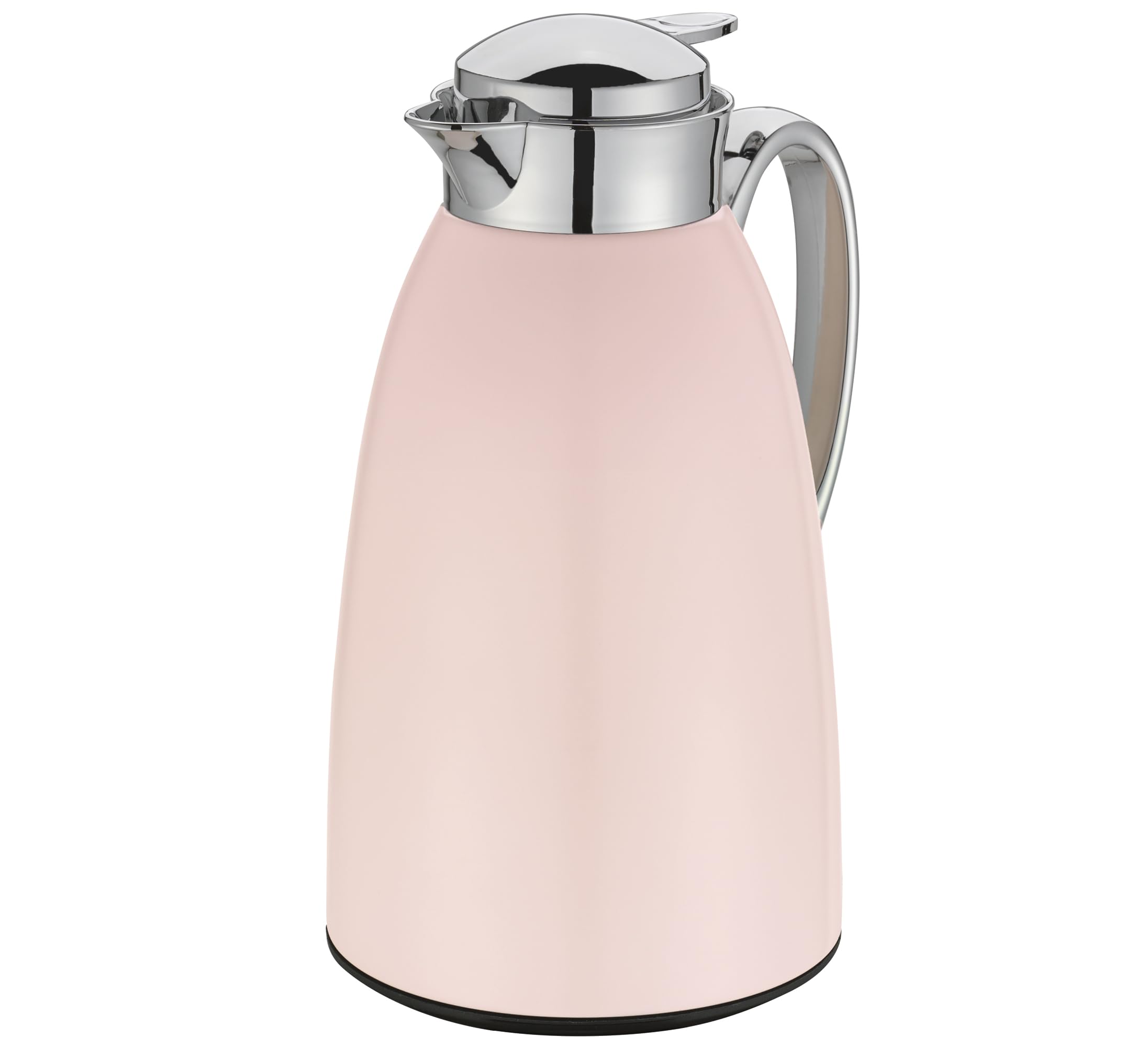 cilio Isolierkanne VENEZIA 1L, rosa matt, Vakuum-Hartglaseinsatz, Edelstahl