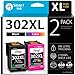 Price comparison product image Smart Ink Remanufactured Ink Cartridge Replacement for HP 302 XL 302XL 2 Combo Pack (Black & Tri-Color) use with DeskJet 1110 1112 2130 3630 3632 Envy 4510 4516 4520 4522 4525 OfficeJet 3830 4655 5220